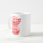 Buchhalter-Tasse, erklärende Kaffeetasse (Vorderseite Links)