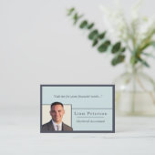 Buchhalter Trendy Indigo Visitenkarte (Stehend Vorderseite)