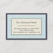 Buchhalter Trendy Indigo Visitenkarte (Rückseite)