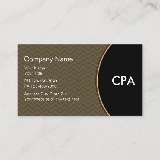 Buchhalter-unzerstörbare Visitenkarten Visitenkarte (Vorderseite)