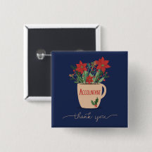 Buchhalter Vielen Dank an Christmas Poinsettias