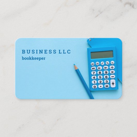 Buchhalter Visitenkarte (Vorderseite)