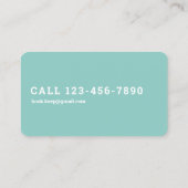 Buchhalter Visitenkarte (Rückseite)