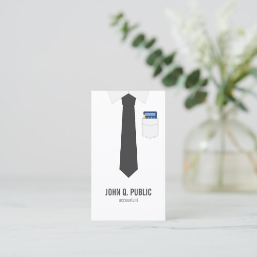 Buchhalter Visitenkarte (Stehend Vorderseite)