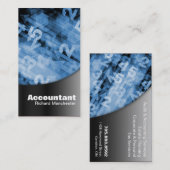 Buchhalter-Visitenkarte-schwarze u. blaue Zahlen Visitenkarte (Vorne/Hinten)