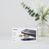 Buchhalter-Visitenkarte Visitenkarte (Stehend Vorderseite)