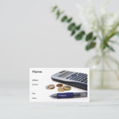 Buchhalter-Visitenkarte Visitenkarte (Stehend Vorderseite)