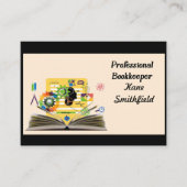 Buchhalter Visitenkarten Tan und Black Visitenkarte (Vorderseite)