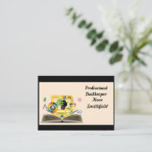 Buchhalter Visitenkarten Tan und Black Visitenkarte (Stehend Vorderseite)