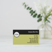 Buchhalter-Visitenkarten Visitenkarte (Stehend Vorderseite)