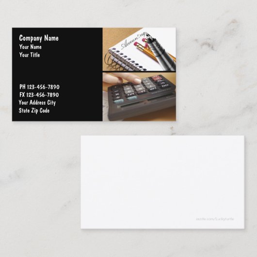 Buchhalter-Visitenkarten Visitenkarte (Vorne/Hinten)