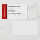 Buchhalter-Visitenkarten Visitenkarte (Vorne/Hinten)