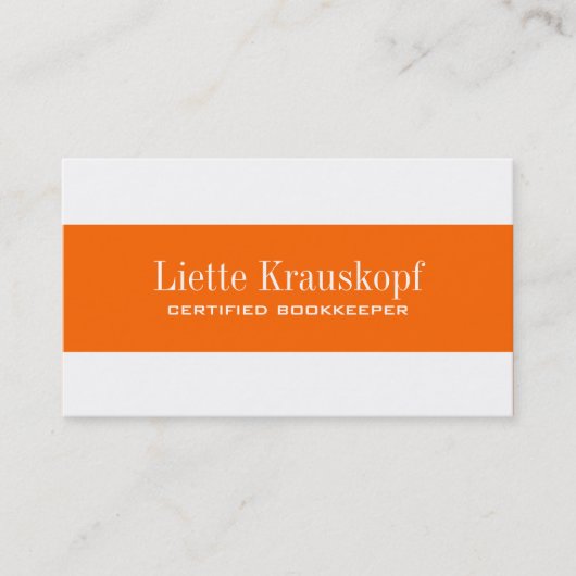 Buchhalter-Visitenkarten Visitenkarte (Vorderseite)