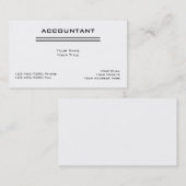Buchhalter-Visitenkarten Visitenkarte (Vorne/Hinten)