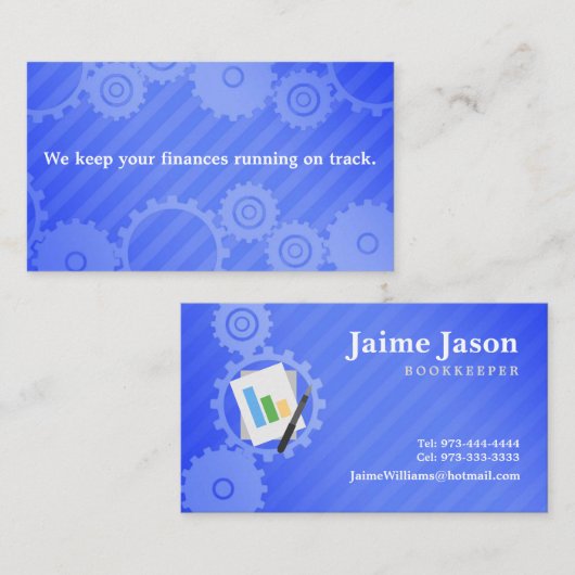 Buchhalter-Visitenkarten Visitenkarte (Vorne/Hinten)