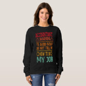 Buchhalter-Warnung zu vermeiden Sweatshirt (Vorne ganz)