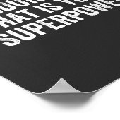 Buchhalter Was ist Ihre Supermacht Poster (Ecke)