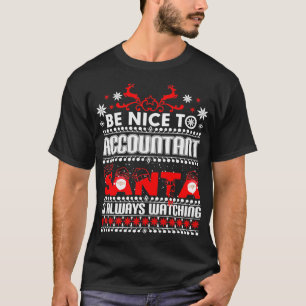 Buchhalter Weihnachten sieht immer zu Weihnachten T-Shirt
