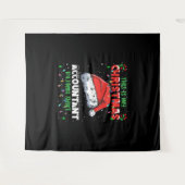 Buchhalter Weihnachtsbeleuchtung Pajama Shirt Wandteppich (Vorderseite (Horizontal))