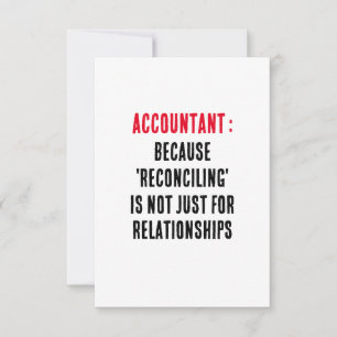 Buchhalter, weil "Abstimmung" nicht nur für oder Dankeskarte