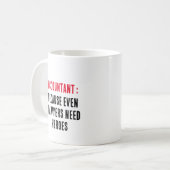 Buchhalter Weil sogar Anwälte Helden brauchen Kaffeetasse (Vorderseite Links)