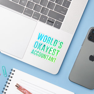 Buchhalter Weltweit Okayester Scherzartikel Aufkleber