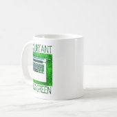 Buchhalter wird grünes T-Shirt  Kaffeetasse (Vorderseite Links)