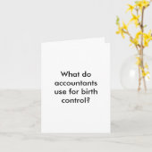 Buchhalter-Witz-Gruß-Karte Karte (Gelbe Blume)