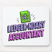 Buchhalter - Zitat von lustigen Buchhaltern Mousepad (Vorne)