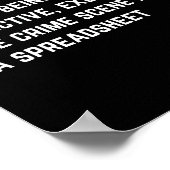 Buchhalter zu sein ist wie ein Detektiv Poster (Ecke)