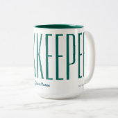 "BUCHHALTER " ZWEIFARBIGE TASSE (VorderseiteRechts)