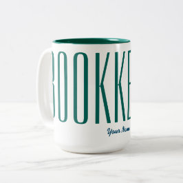 "BUCHHALTER " ZWEIFARBIGE TASSE