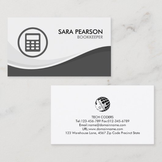 Buchhalterbuchhalter Visitenkarte (Vorne/Hinten)