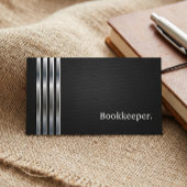 Buchhalterin Beruflich Black Silver Visitenkarte