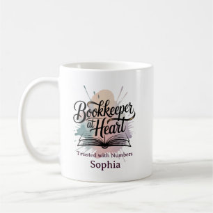 Buchhalterin im Herzen Personalisiert Kaffeetasse