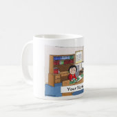 Buchhalterin Kaffeetasse (Vorderseite Links)