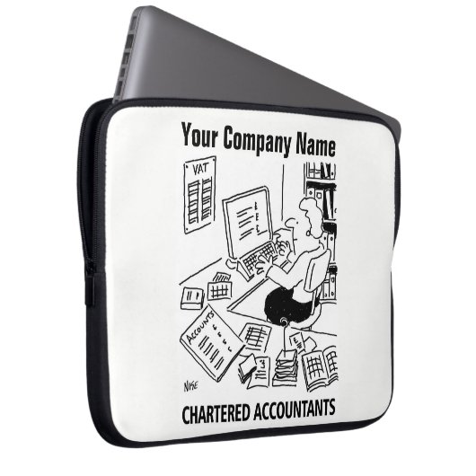 Buchhalterin Laptopschutzhülle (Vorne Rechts)