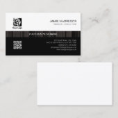 Buchhalterin mit einfachem schwarzem Streifen Visitenkarte (Vorne/Hinten)