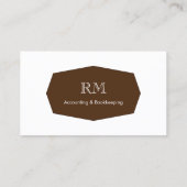 Buchhalterin  visitenkarte (Rückseite)