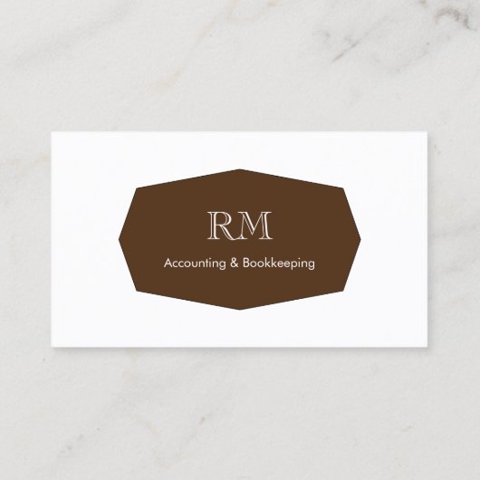 Buchhalterin visitenkarte (Rückseite)