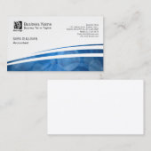 Buchhalterischer Finanzdienst Abstraktes blaues Mu Visitenkarte (Vorne/Hinten)