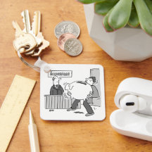 Buchhalterkunde mit riesiger Piggy Bank