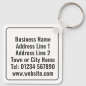 Buchhalterkunde mit riesiger Piggy Bank Schlüsselanhänger (Rückseite)