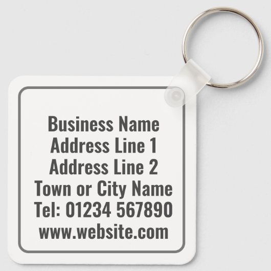 Buchhalterkunde mit riesiger Piggy Bank Schlüsselanhänger (Rückseite)