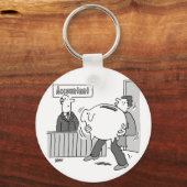 Buchhalterkunde mit riesiger Piggy Bank Schlüsselanhänger (Vorderseite)