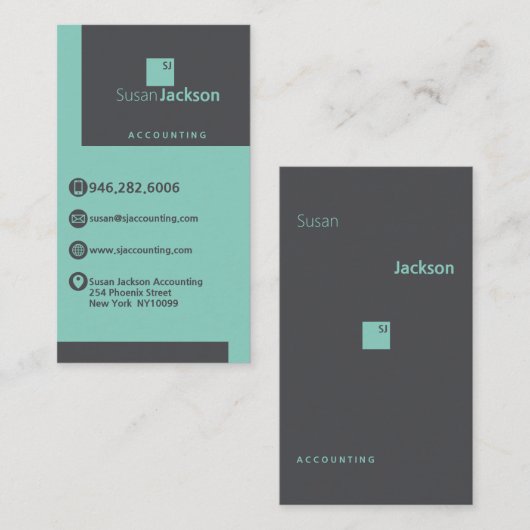 Buchhalterprüfer Visitenkarte (Vorne/Hinten)