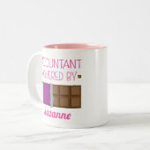 Buchhaltung Funny Personalisiertes Geschenk Zweifarbige Tasse (Vorderseite Links)