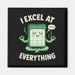 Buchhaltung I Excel bei allem Yoga-Buchhalter Magnet