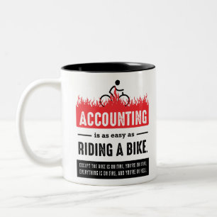 Buchhaltung ist einfach, Geschenk für Phantastisc Zweifarbige Tasse