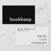 Buchhaltung. Visitenkarte (Vorne/Hinten)